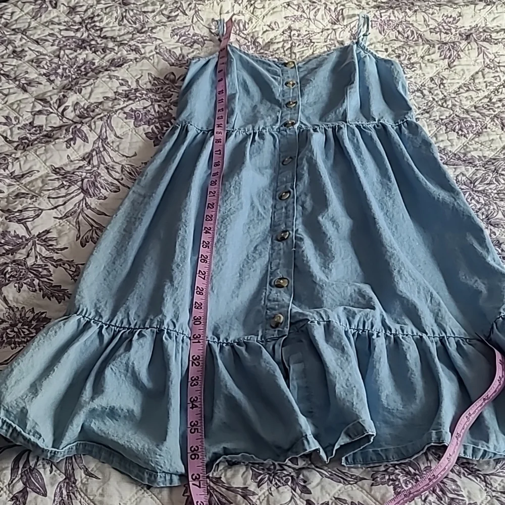 Japna Chambray Sweetheart Fit & Flare Dress - Picture 6 of 9